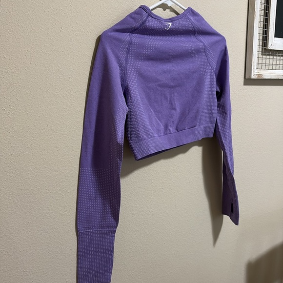 Gymshark Vital Seamless 2.0 Long Sleeve Crop Top Size Medium - Picture 10 of 10